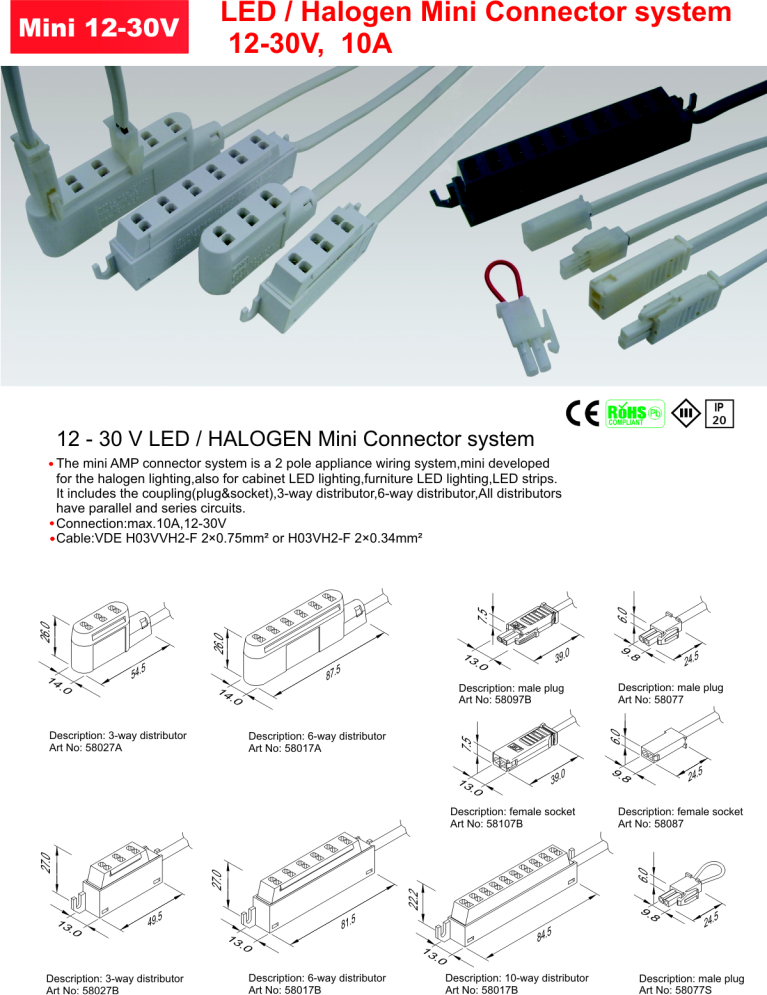 LED / Halogen 30V